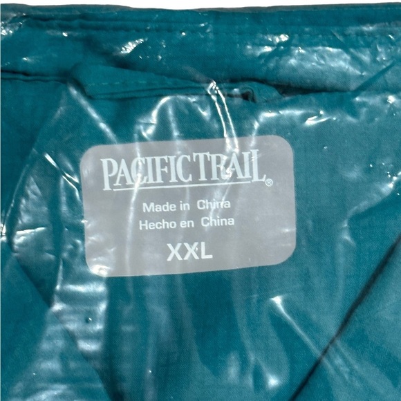 Men's Pacific Trail XXL Button Front Shirt Green Rolled Long / Short Sleeve NWT - Picture 11 of 11
